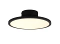 Lampa sufitowa uchylna TRAY czarny mat Ø40cm. LED dim. 29W 3000K Trio 640910132 | 4017807537925 noxbox lampynox www.lampynox.pl