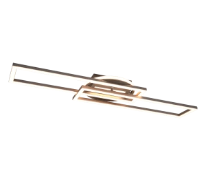 TWISTER nikiel mat skrętna LED 3 step dim. 30W 2700-4000-6000K Pilot Lampa sufitowa ściemnialna