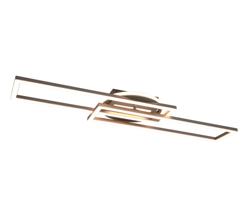 Lampa sufitowa skrętna ściemnialna TWISTER nikiel mat skrętna LED 3 step dim. 30W 2700-4000-6000K Pilot RL R67183107 | 4017807540451 noxbox lampynox www.lampynox.pl