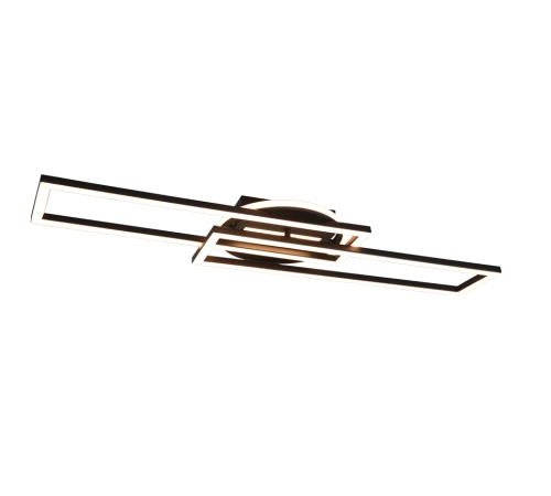 Lampa sufitowa skrętna ściemnialna TWISTER czarny mat LED 3 step dim. 30W 2700-4000-6000K Pilot RL R67183132 | 4017807540581 noxbox lampynox www.lampynox.pl