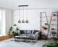 Lampa wisząca VALERIA czarny mat 3xE27 RL R31283032 | 4017807541267 noxbox lampynox www.lampynox.pl