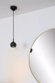 Lampa wisząca łazienkowa FAVORI czarna Ø 9cm. GU10 IP44 Lucide 09438/01/30 | 5411212093219 noxbox lampynox www.lampynox.pl