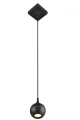 Lampa wisząca łazienkowa FAVORI czarna Ø 9cm. GU10 IP44 Lucide 09438/01/30 | 5411212093219 noxbox lampynox www.lampynox.pl