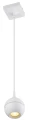 Lampa wisząca łazienkowa FAVORI biała Ø 9cm. GU10 IP44 Lucide 09438/01/31 | 5411212093226 noxbox lampynox www.lampynox.pl