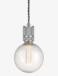 Halo cable srebrny mat Ø5cm. E27 Lampa wisząca