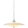 Lampa wisząca Baroni aluminium szczotkowane | biały Ø35cm. 2xG9 halo design 405838 | 5703638405838 noxbox lampynox www.lampynox.pl