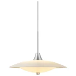 Baroni aluminium szczotkowane | biały Ø35cm. 2xG9 Lampa wisząca