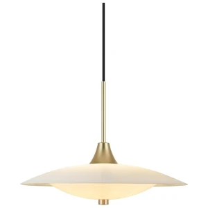 Baroni mosiądz szczotkowany | biały Ø35cm. 2xG9 Lampa wisząca