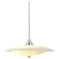 Lampa wisząca Baroni aluminium szczotkowane | biały Ø40cm. 2xG9 halo design 403605 | 5703638403605 noxbox lampynox www.lampynox.pl