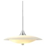 Baroni aluminium szczotkowane | biały Ø40cm. 2xG9 Lampa wisząca