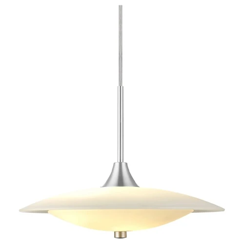 Lampa wisząca Baroni aluminium szczotkowane | biały Ø40cm. 2xG9 halo design 403605 | 5703638403605 noxbox lampynox www.lampynox.pl