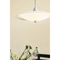 Lampa wisząca Baroni aluminium szczotkowane | biały Ø40cm. 2xG9 halo design 403605 | 5703638403605 noxbox lampynox www.lampynox.pl