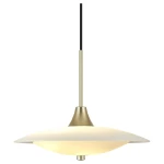 Baroni mosiądz szczotkowany | biały Ø40cm. 2xG9 Lampa wisząca