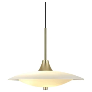 Baroni mosiądz szczotkowany | biały Ø40cm. 2xG9 Lampa wisząca