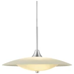 Baroni aluminium szczotkowane | biały Ø46cm. 3xG9 Lampa wisząca