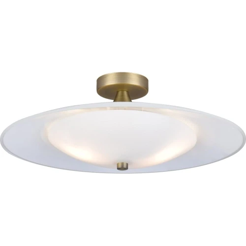 Lampa sufitowa Baroni mosiądz antyczny | biały Ø46cm. 3xG9 halo design 990174 | 5703638990174 noxbox lampynox www.lampynox.pl