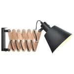 Vintage orzech | czarny Ø18cm. E27 Kinkiet ścienny regulowany na wysięgniku