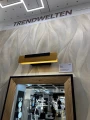 Kinkiet ścienny ściemnialny z włącznikiem KERALA czarny mat | brąz LED 3 step dim. 9W 3000K regulowany Trio 241670132 | 4017807542516 noxbox lampynox www.lampynox.pl