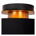 Lampa sufitowa FUDRAL czarny | matowe złoto - mosiądz Ø 20cm. E27 Lucide 74115/01/30 | 5411212741035 noxbox lampynox www.lampynox.pl