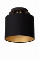 Lampa sufitowa FUDRAL czarny | matowe złoto - mosiądz Ø 20cm. E27 Lucide 74115/01/30 | 5411212741035 noxbox lampynox www.lampynox.pl