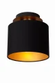 Lampa sufitowa FUDRAL czarny | matowe złoto - mosiądz Ø 20cm. E27 Lucide 74115/01/30 | 5411212741035 noxbox lampynox www.lampynox.pl