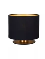 Lampa stołowa FUDRAL czarny | matowe złoto - mosiądz Ø 20cm. E27 Lucide 74515/81/30 | 5411212741059 noxbox lampynox www.lampynox.pl