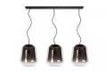 Lampa wisząca GLORIO szary przydymiony | czarny 3xE27 Lucide 25402/03/65 | 5411212251015 noxbox lampynox www.lampynox.pl