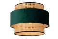 Lampa sufitowa JAVOR zielony | beżowy rattan Ø 38cm. E27 Lucide 34139/01/33 | 5411212343529 noxbox lampynox www.lampynox.pl