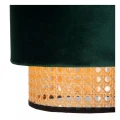 Lampa wisząca JAVOR zielony | beżowy rattan Ø 23cm. E27 Lucide 34439/23/33 | 5411212343536 noxbox lampynox www.lampynox.pl
