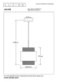 Lampa wisząca JAVOR zielony | beżowy rattan Ø 23cm. E27 Lucide 34439/23/33 | 5411212343536 noxbox lampynox www.lampynox.pl