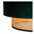 Lampa wisząca JAVOR zielony | beżowy rattan Ø 38cm. E27 Lucide 34439/38/33 | 5411212343543 noxbox lampynox www.lampynox.pl