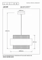 Lampa wisząca JAVOR zielony | beżowy rattan Ø 38cm. E27 Lucide 34439/38/33 | 5411212343543 noxbox lampynox www.lampynox.pl