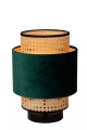 Lampa stołowa JAVOR zielony | beżowy rattan Ø 23cm. E27 Lucide 34539/01/33 | 5411212343550 noxbox lampynox www.lampynox.pl