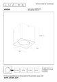 Downlight zewnętrzny uchylny LEEDS czarny LED 9W 2700K IP54 Lucide 28801/07/30 | 5411212281371 noxbox lampynox www.lampynox.pl