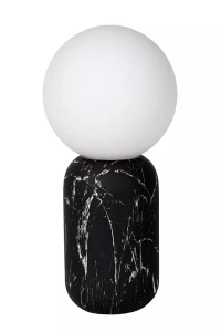 MARBOL czarny Ø 15cm. E27 Lampka stołowa