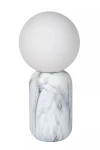 MARBOL biały Ø 15cm. E27 Lampka stołowa
