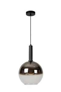 MARIUS czarny | szary przydymiony Ø 30cm. E27 Lampa wisząca