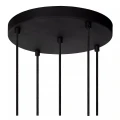 Lampa wisząca MARIUS czarny | szary przydymiony Ø 55cm. 5xE27 Lucide 45402/15/30 | 5411212452245 noxbox lampynox www.lampynox.pl