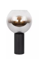 Lampa stołowa MARIUS czarny | szary przydymiony Ø 20cm. E27 Lucide 45502/01/30 | 5411212452283 noxbox lampynox www.lampynox.pl