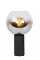 Lampa stołowa MARIUS czarny | szary przydymiony Ø 20cm. E27 Lucide 45502/01/30 | 5411212452283 noxbox lampynox www.lampynox.pl