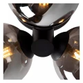 Łazienkowa lampa sufitowa TRUDY czarny | szary przydymiony Ø 30cm. 3xG9 IP44 Lucide 74116/03/30 | 5411212741028 noxbox lampynox www.lampynox.pl