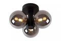 Łazienkowa lampa sufitowa TRUDY czarny | szary przydymiony Ø 30cm. 3xG9 IP44 Lucide 74116/03/30 | 5411212741028 noxbox lampynox www.lampynox.pl