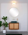 Łazienkowa lampa sufitowa TRUDY matowe złoto - mosiądz | biały Ø 30cm. 3xG9 IP44 Lucide 74116/03/02 | 5411212741011 noxbox lampynox www.lampynox.pl