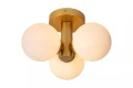 Łazienkowa lampa sufitowa TRUDY matowe złoto - mosiądz | biały Ø 30cm. 3xG9 IP44 Lucide 74116/03/02 | 5411212741011 noxbox lampynox www.lampynox.pl