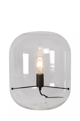 Lampa stołowa VITRO przeźroczysty Ø 35cm. E27 Lucide 25510/35/60 | 5411212251039 noxbox lampynox www.lampynox.pl