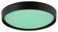 Lampa sufitowa sterowana aplikacją i pilotem Achilles czarny Ø 50cm. LED Wi-Fi Dim. 40W 2700-6500K RGB Pilot Rabalux 3146 | 5998250331461 noxbox lampynox www.lampynox.pl