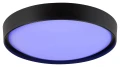 Lampa sufitowa sterowana aplikacją i pilotem Achilles czarny Ø 50cm. LED Wi-Fi Dim. 40W 2700-6500K RGB Pilot Rabalux 3146 | 5998250331461 noxbox lampynox www.lampynox.pl