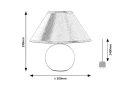 Lampka stołowa Ariel brąz E14 Rabalux 2145 | 5998250321455 noxbox lampynox www.lampynox.pl