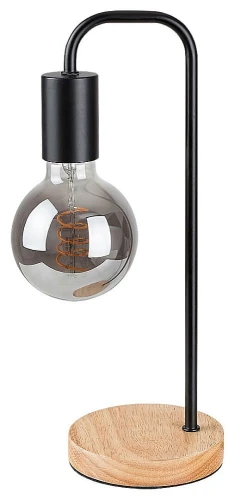 Lampka stołowa Bruno czarny | brąz E27 Rabalux 2090 | 5998250320908 noxbox lampynox www.lampynox.pl