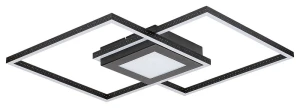 Casimir czarny mat LED 40W 4000K Lampa sufitowa 